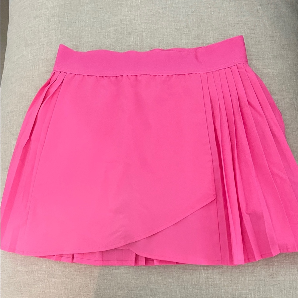 Pink Pleated Women's Skirt